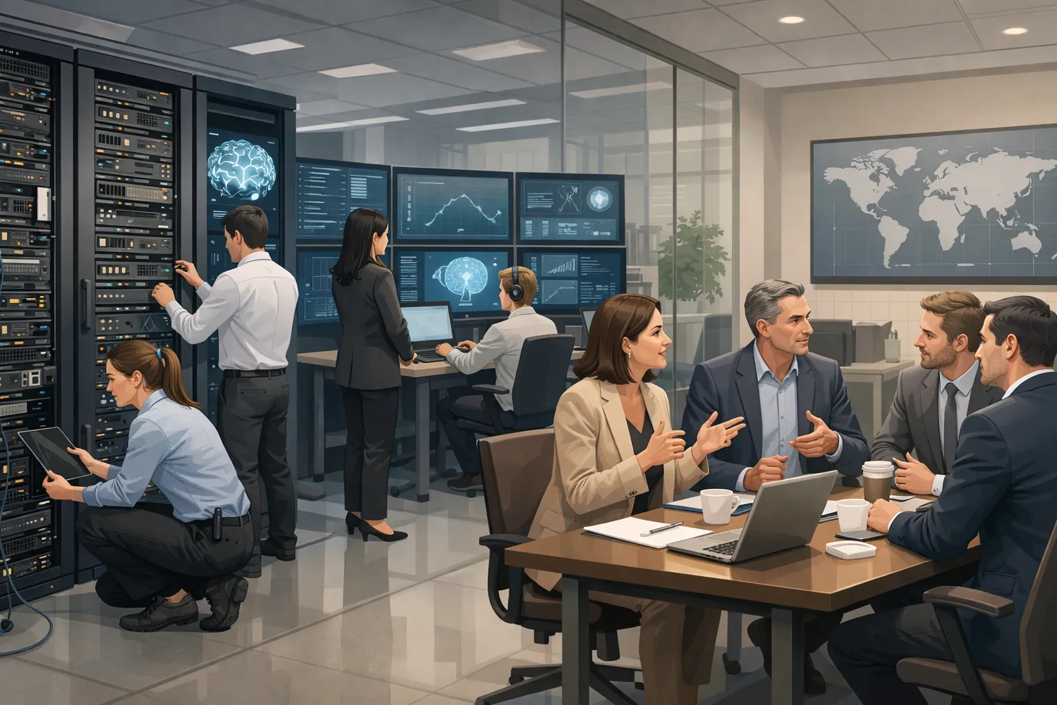 IT 분야 투자를 표현한 AI 생성 이미지