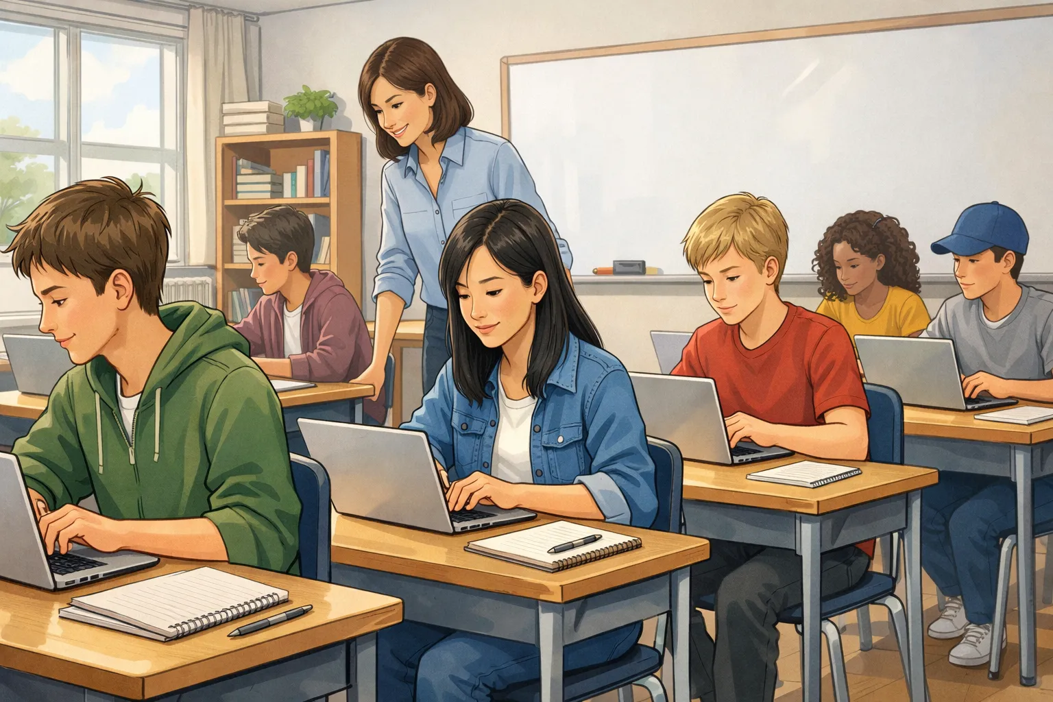 애플이 599달러 맥북 네오를 공개하며 학생용 노트북 시장에 진입했다. 아이폰용 A18 Pro 칩을 사용해 가격을 낮췄다. 교육 할인 적용 시 약 499달러에 구매할 수 있어 크롬북 중심 교육용 노트북 시장 경쟁 구조가 바뀔 가능성이 제기된다.